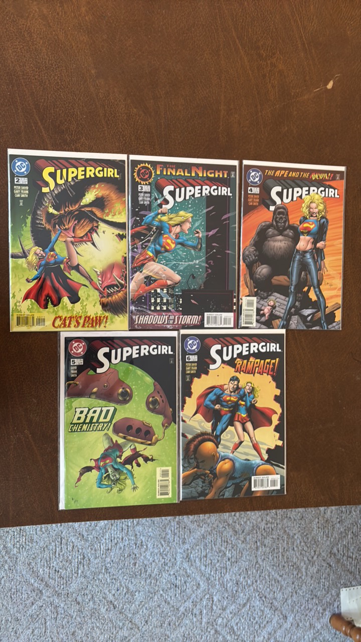 lot 414 image: Supergirl DC Comic Book Lot, Issues 2,3,4,5,6
