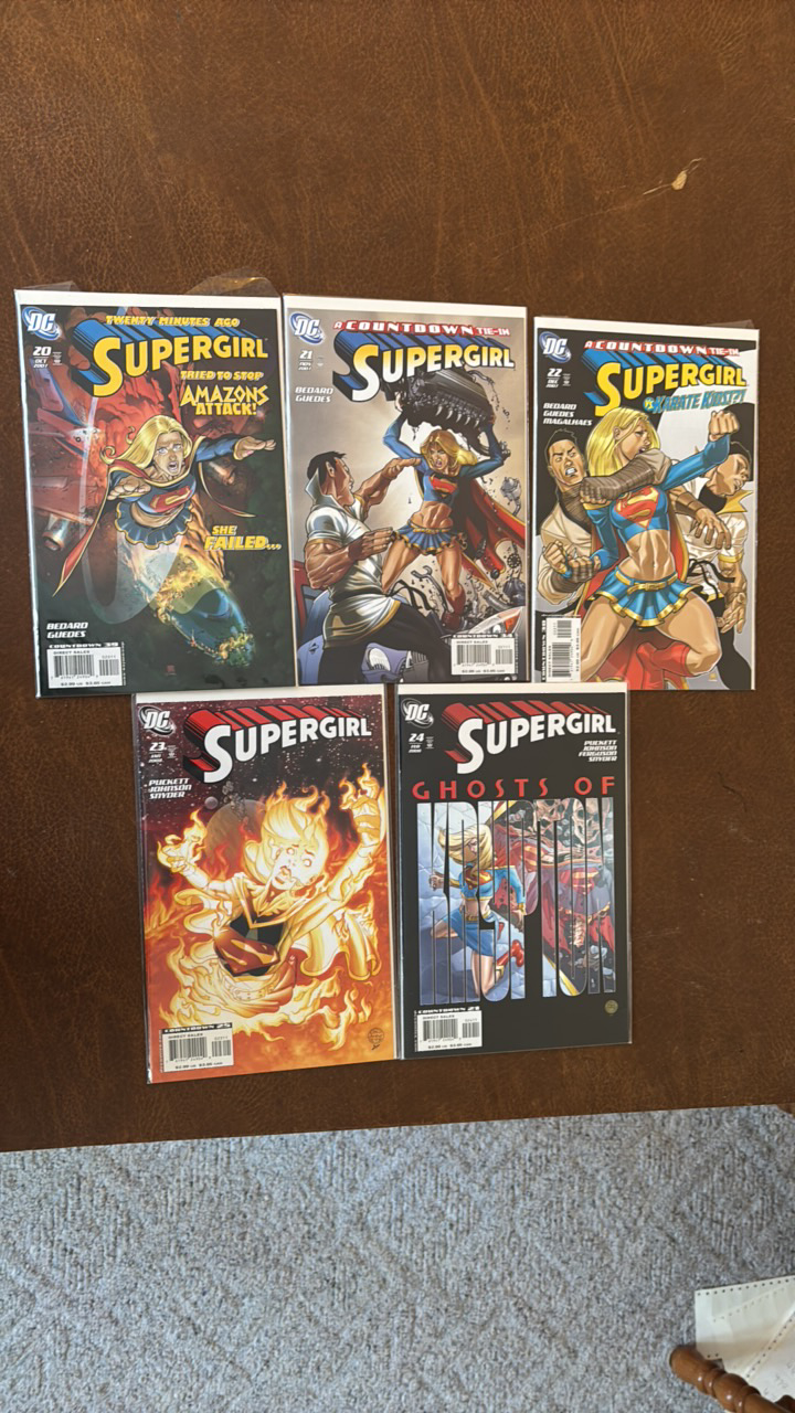 lot 419 image: Supergirl DC Comic Book Lot, Issues 20,21,22,23,24
