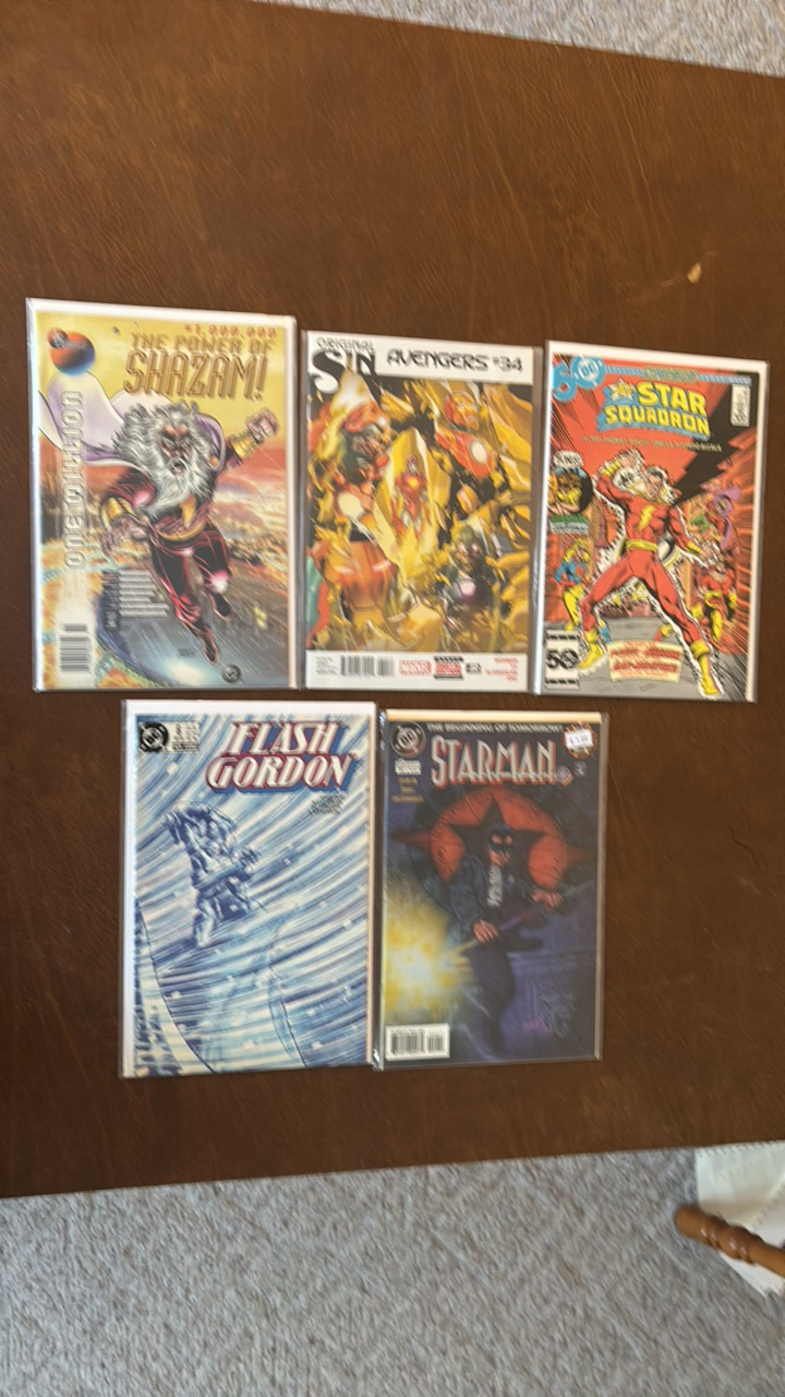 lot 437 image: DC Comic Books Lot, 5 Different Comics and One Marvel Comic Included