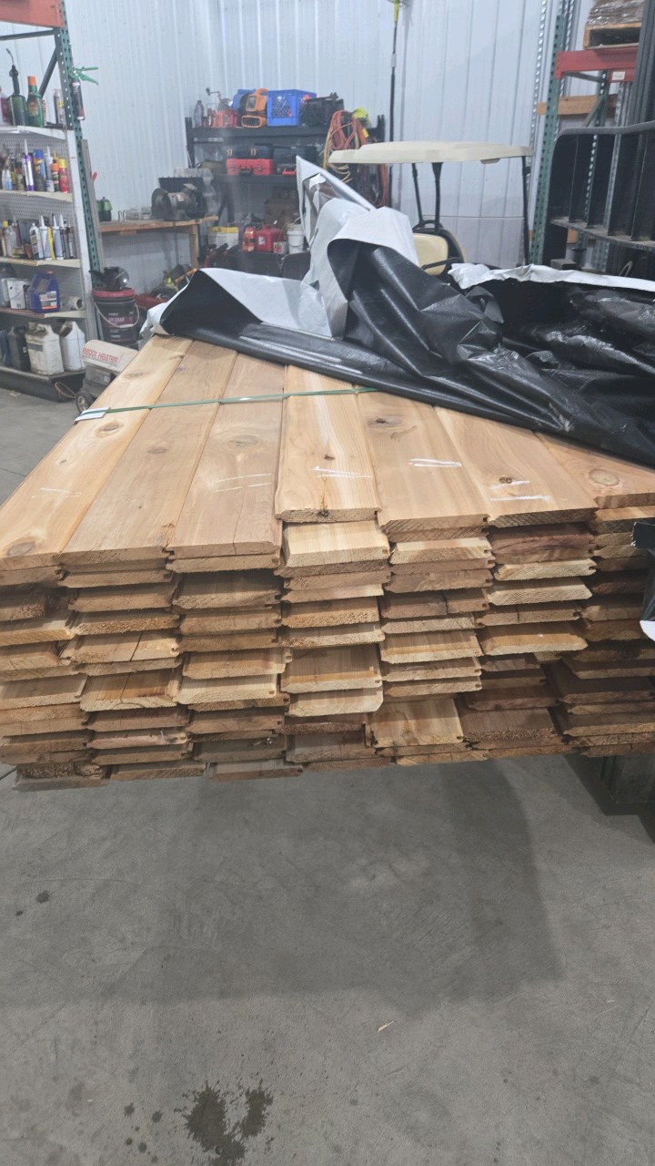 lot 6 image: 1 x 6 Western Red Cedar Tongue & Groove WP-4 V-Groove Gap Reversible - 1,148 Linear Feet