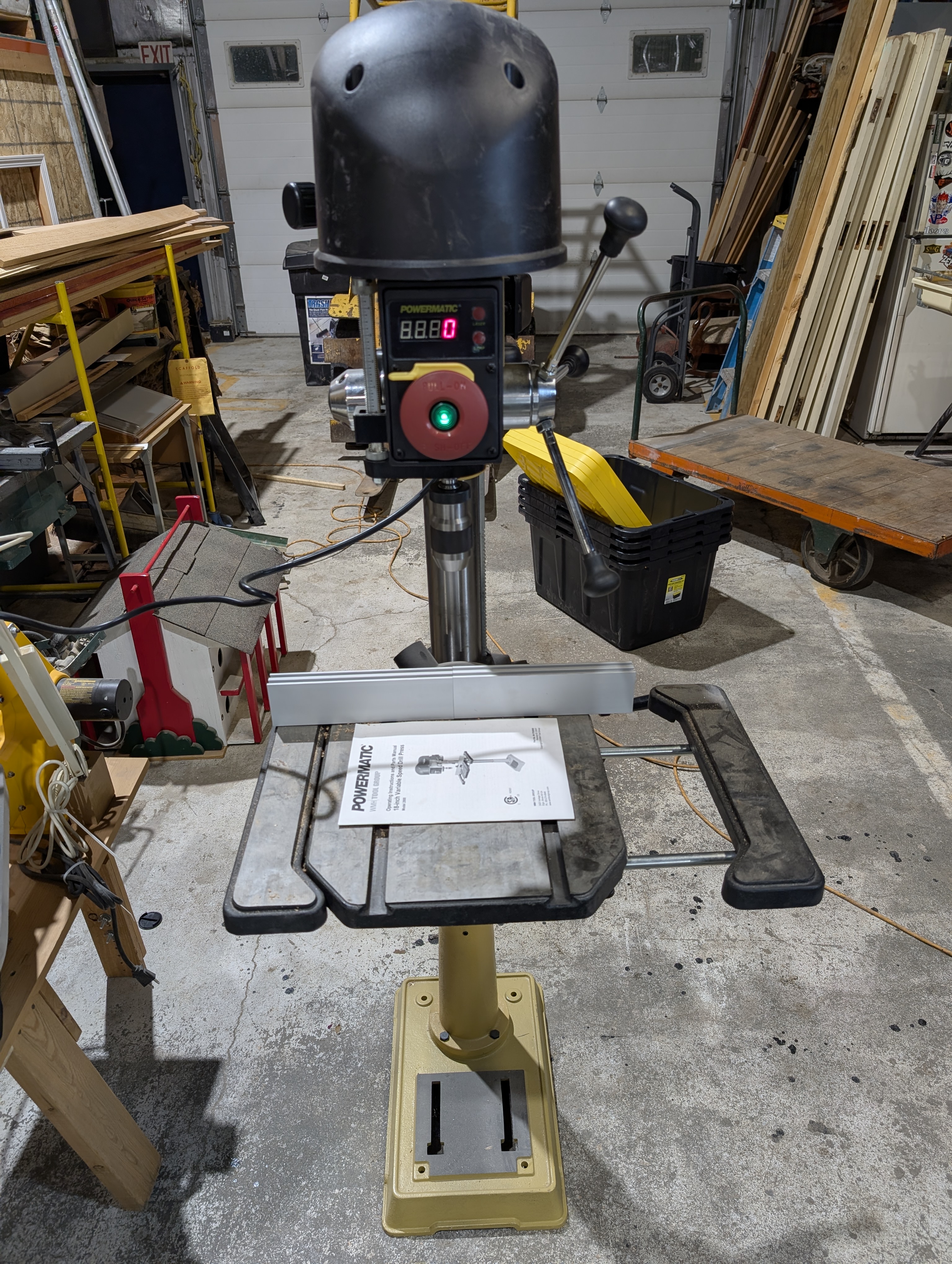 lot 1 image: Powermatic 2800 18 variable speed drill press