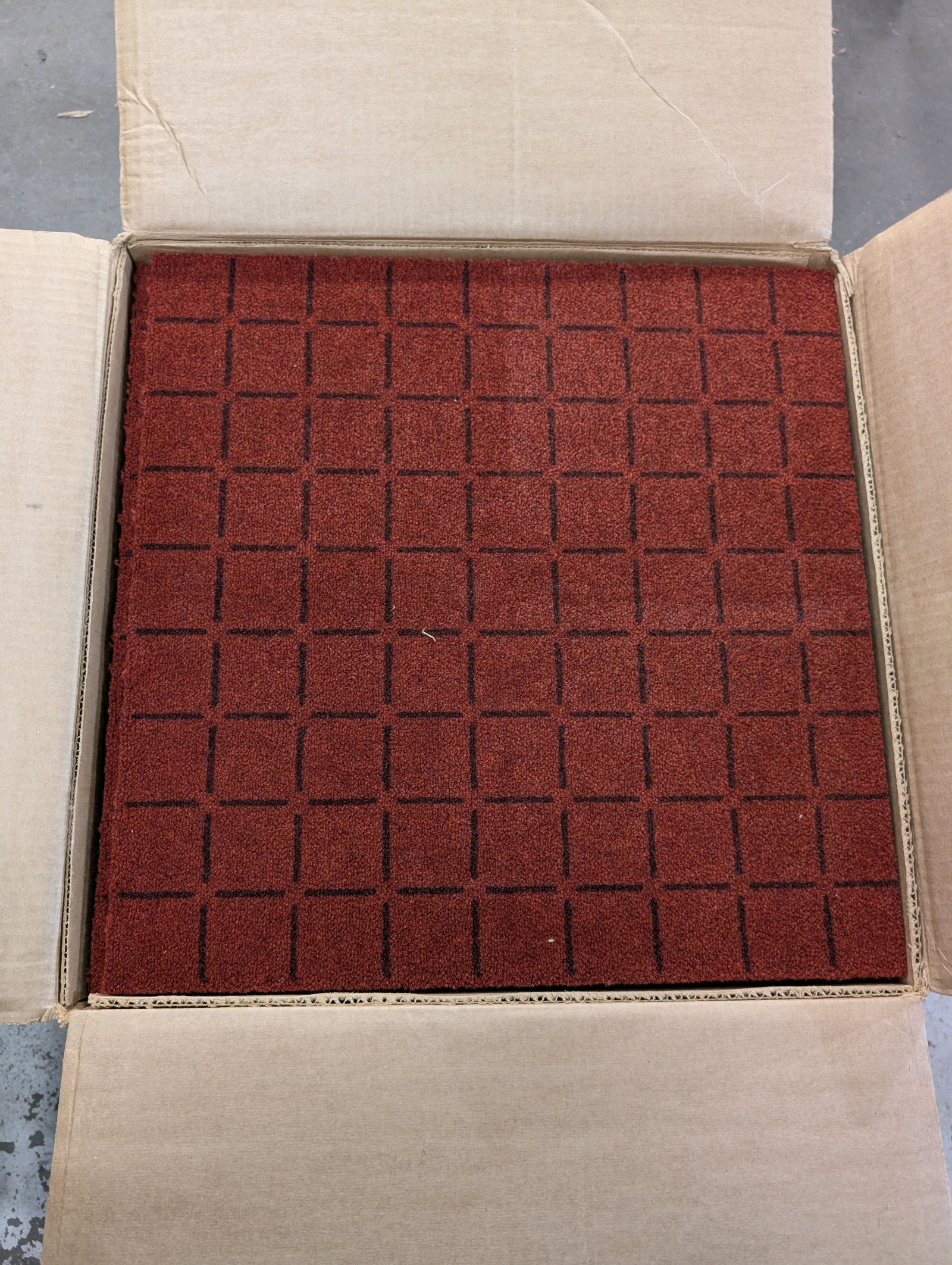 lot 103 image: Milliken Modular Carpet Squares  (2) Boxes