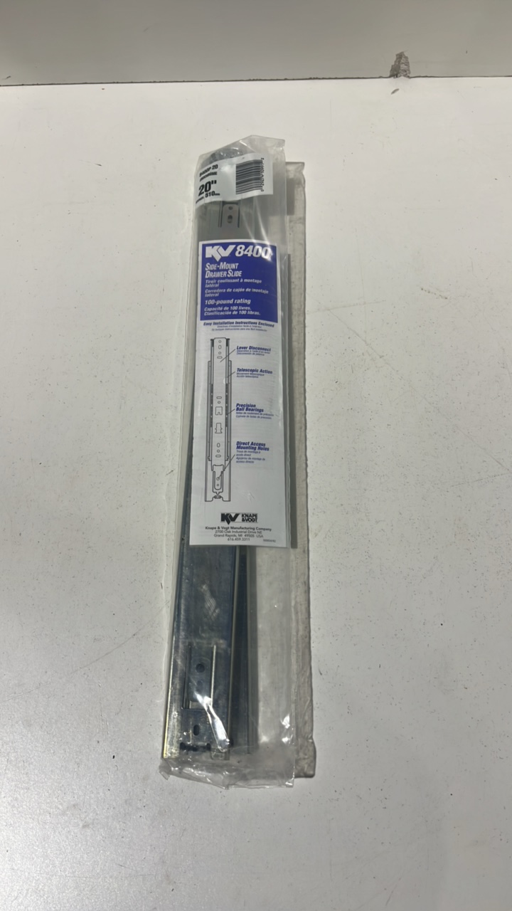 lot 242 image: 20 Cabinet Side Mount Drawer Slides