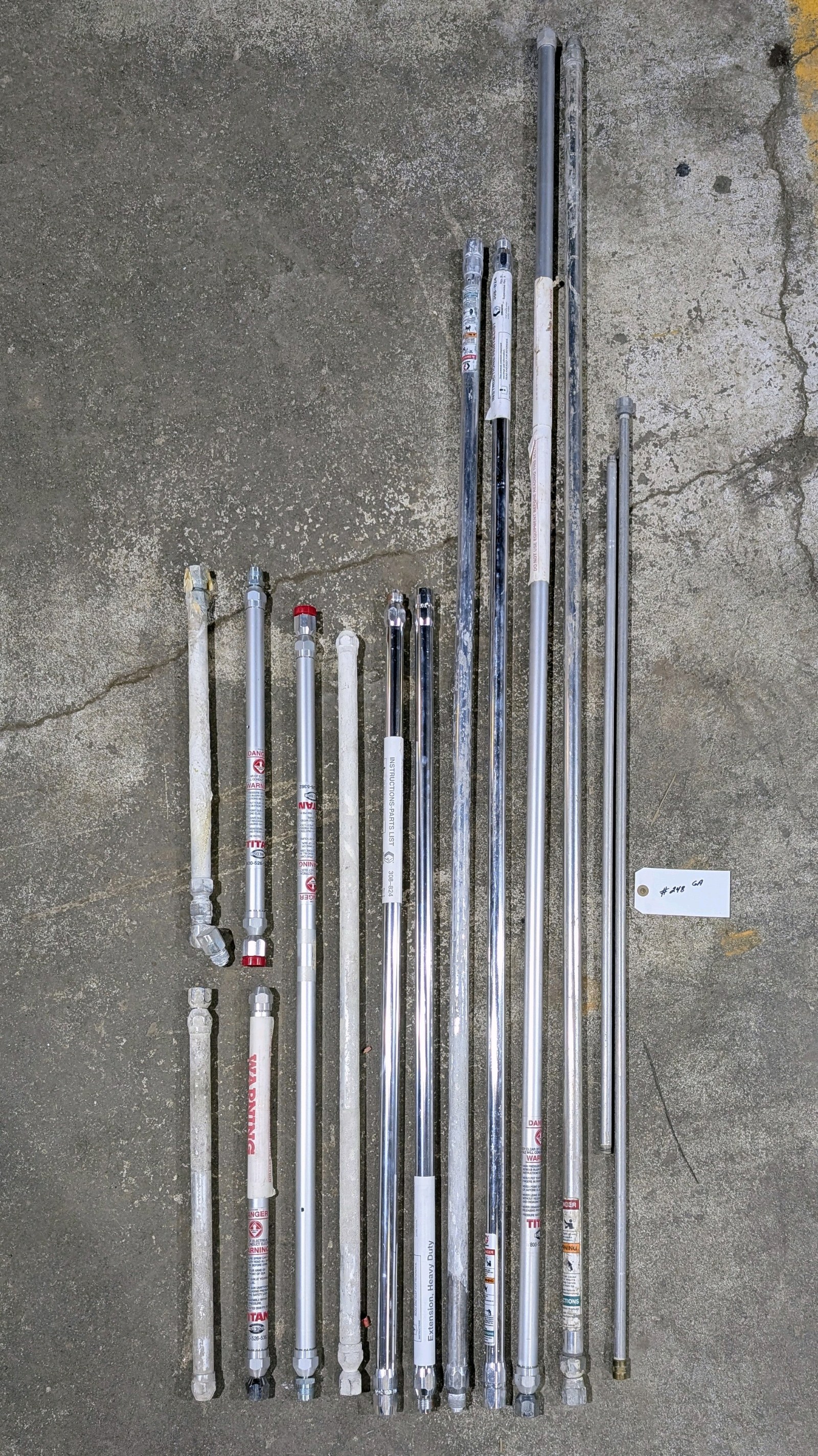 lot 248 image: Paint Sprayer Gun Extensions