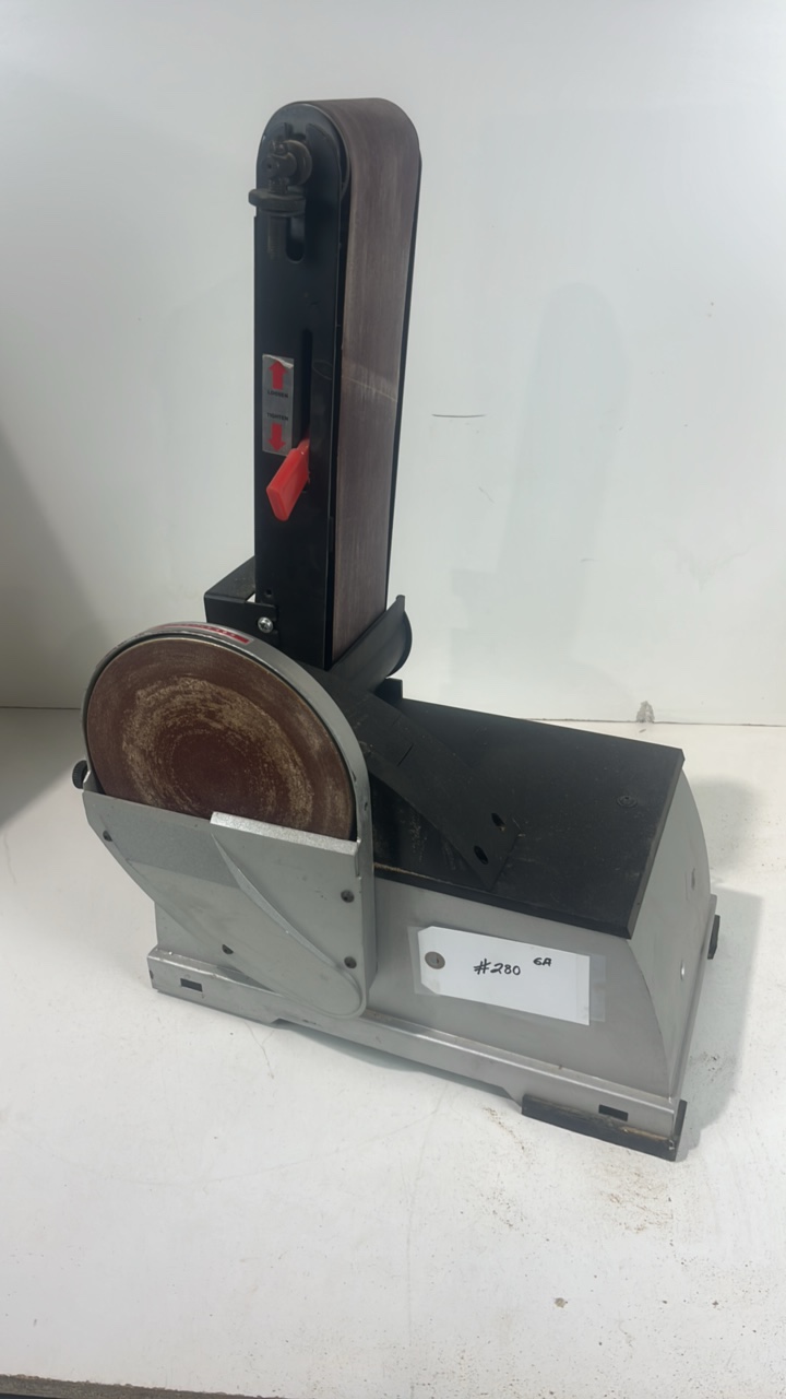 lot 280 image: Craftsman Table Top DiscBelt Sander