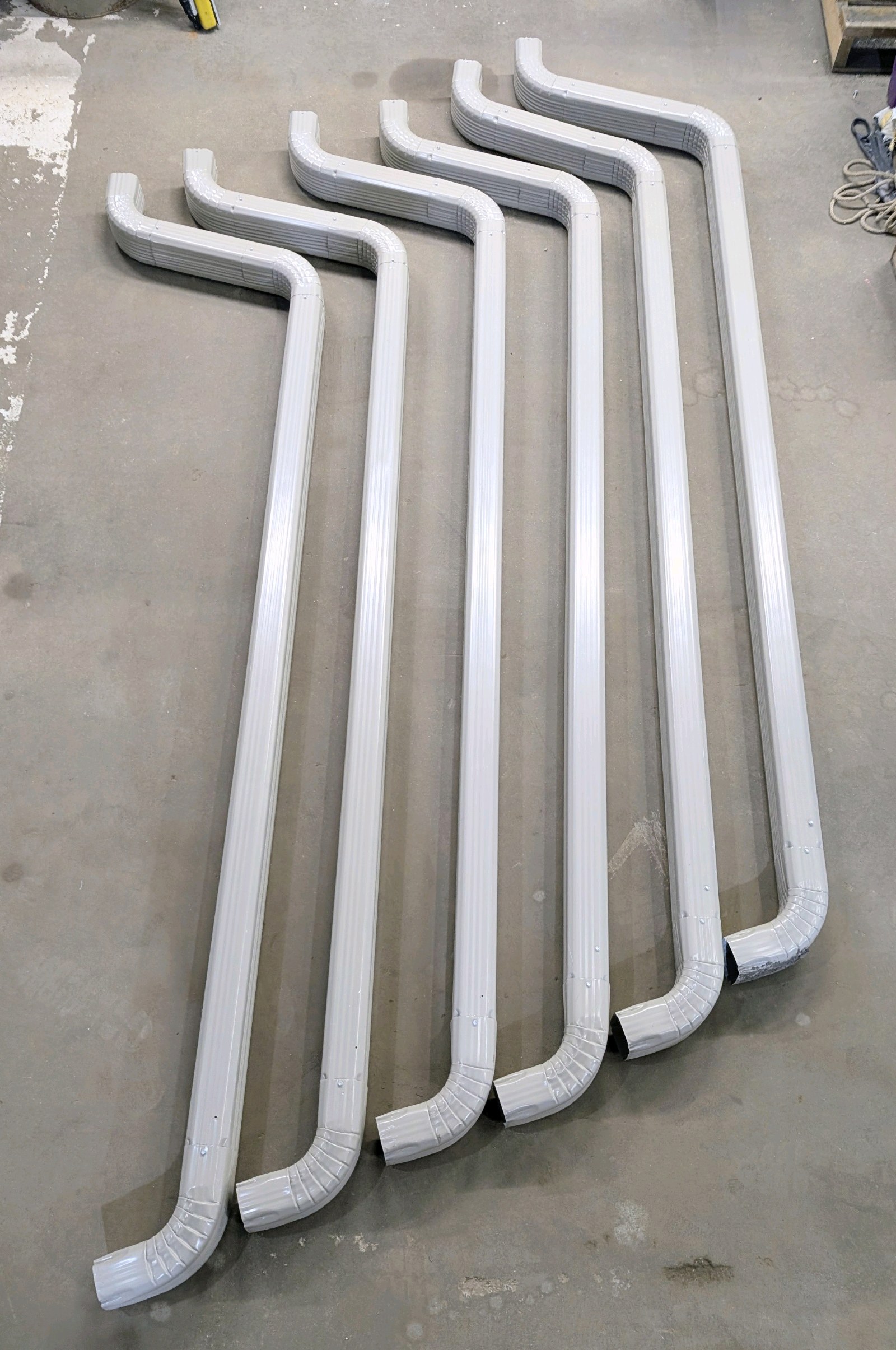 lot 326 image: Lot of (6) Complete Downspouts