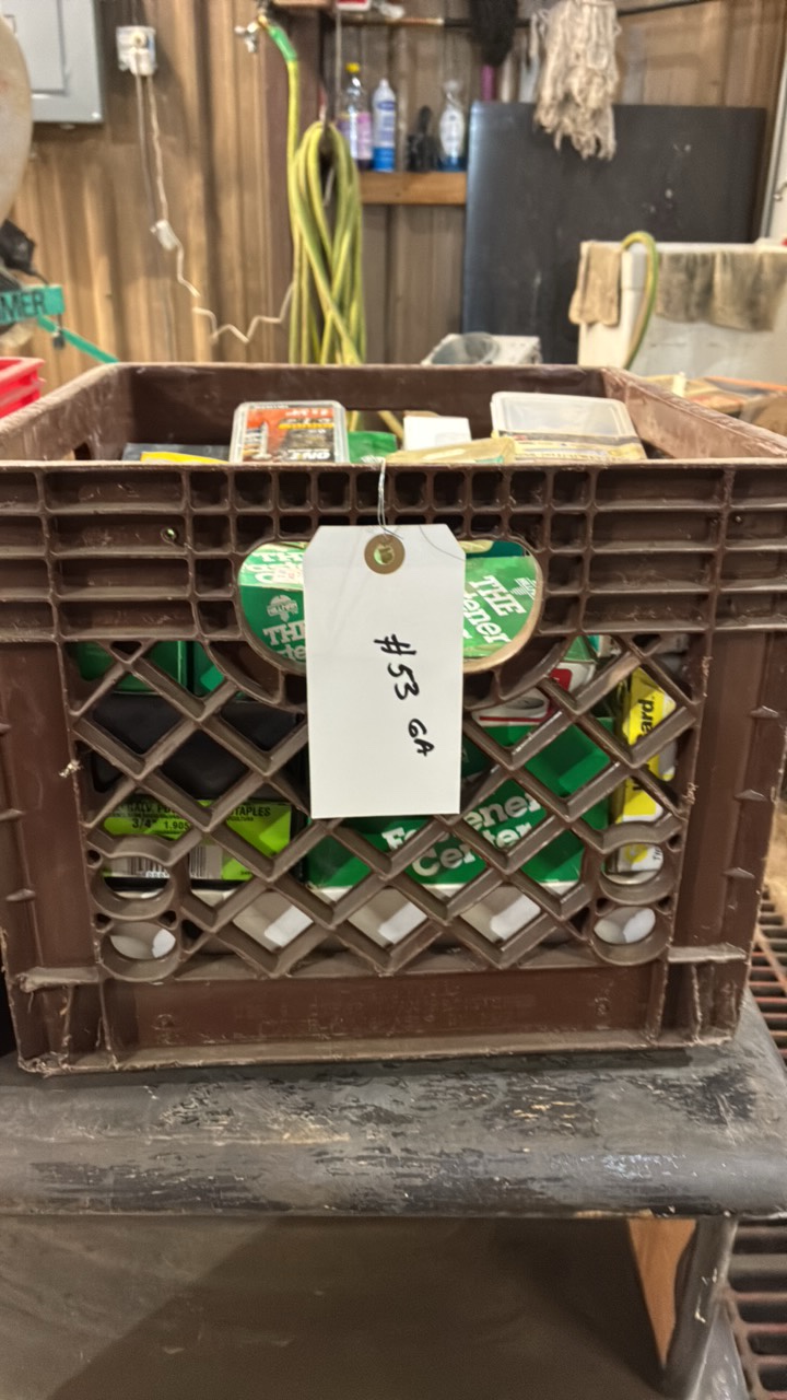 lot 53 image: Crate Of Nails Screws Etc.