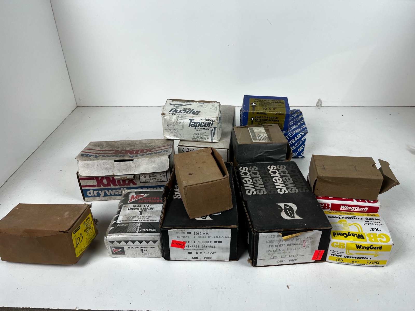 lot 55 image: Crate of Assorted Fasteners