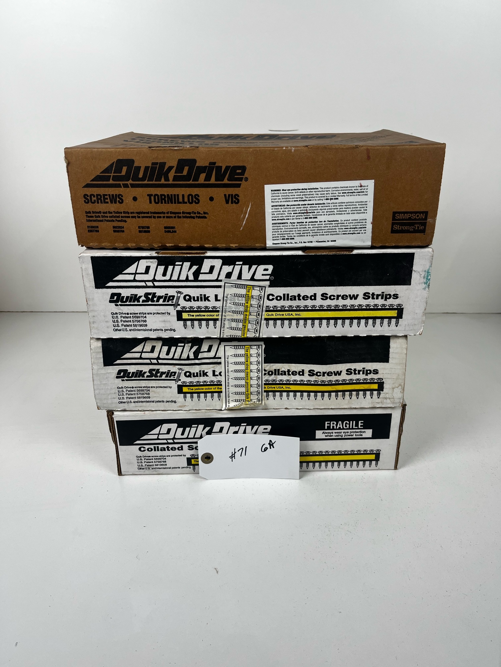 lot 71 image: Boxes of Screw Strips