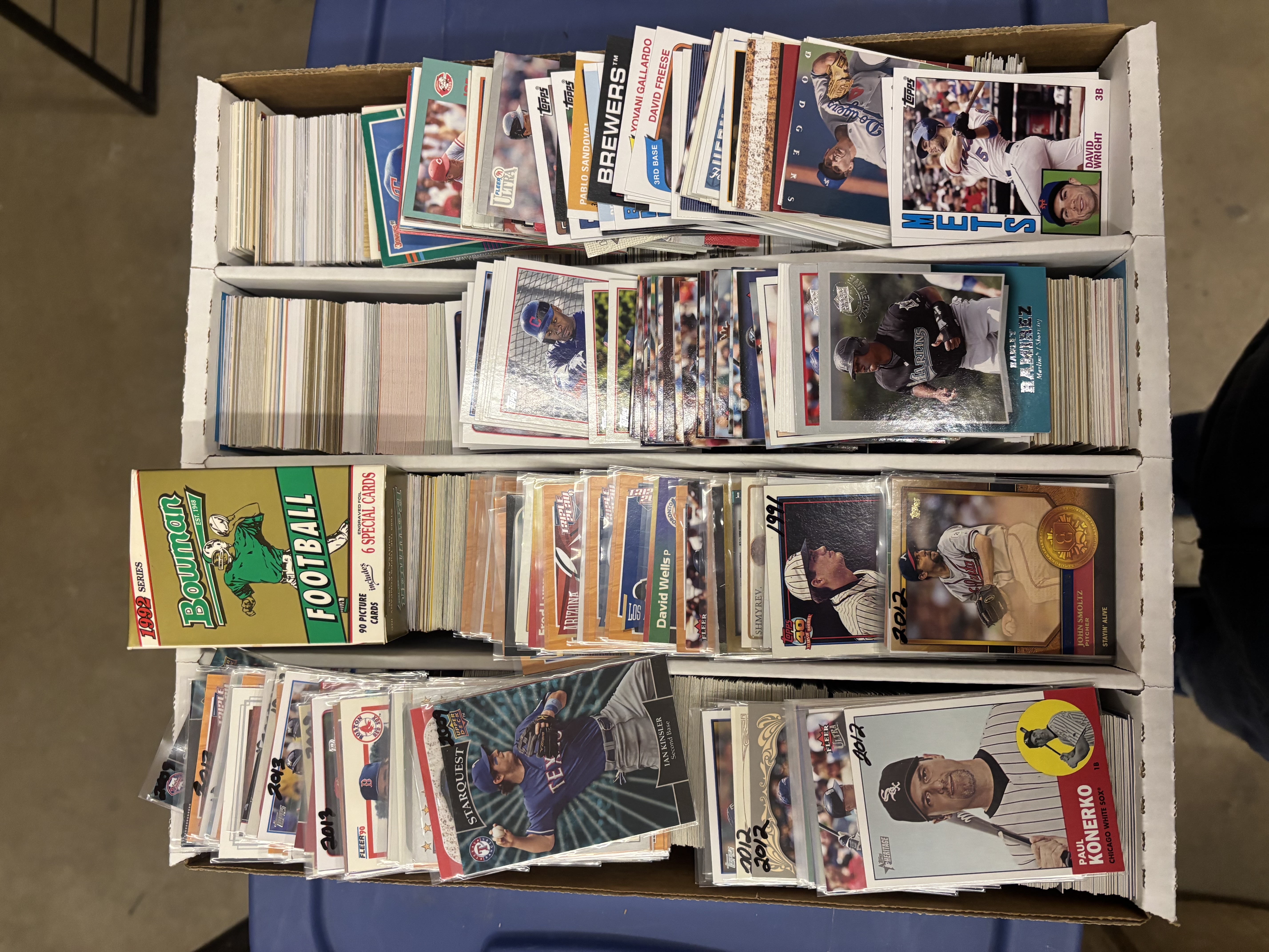 lot 113 image: Big Box of Sports Cards, Mostly Baseball, Stars and Veterans, Mix of Years