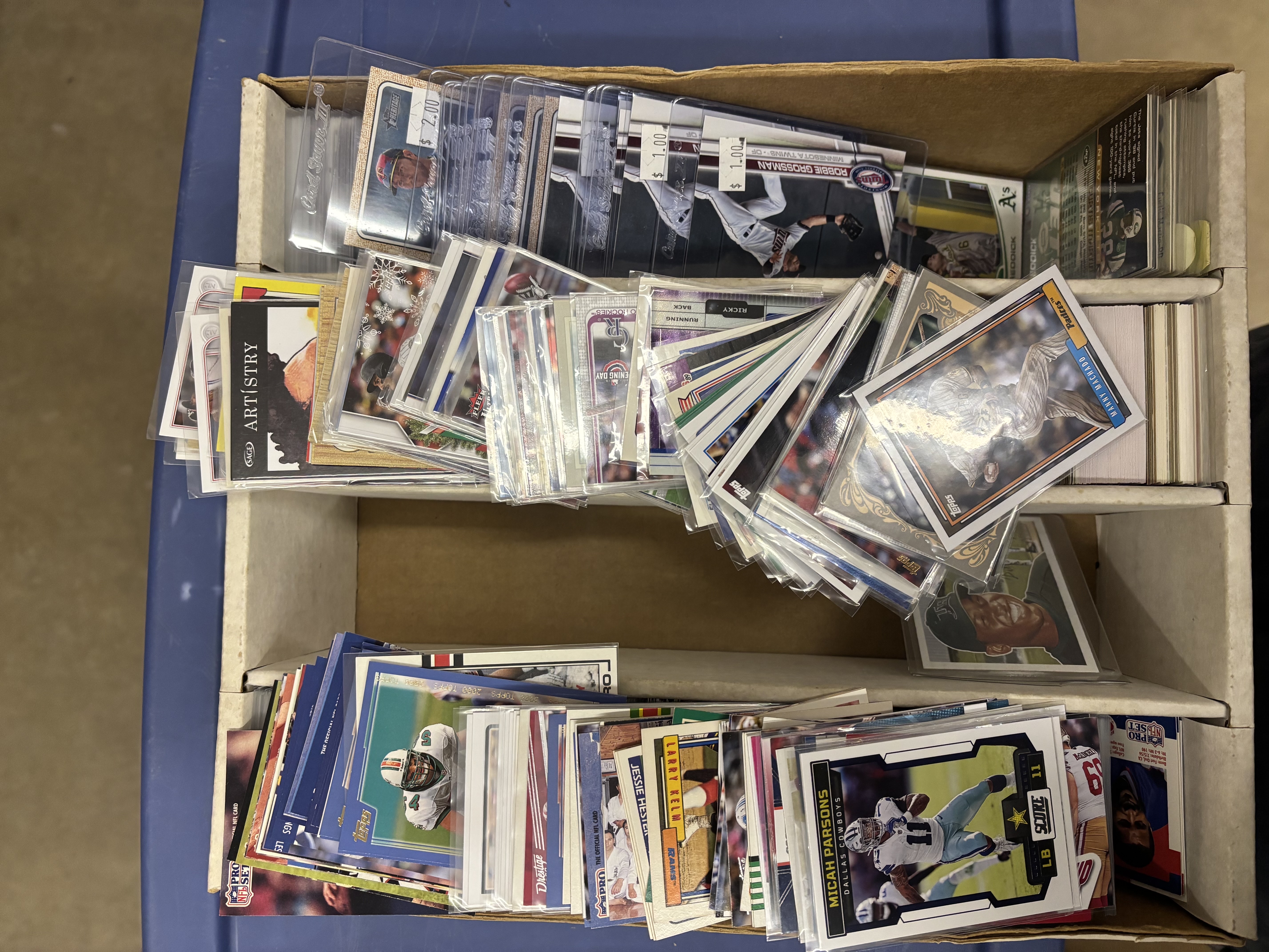 lot 115 image: Big Box of Sports Cards, Mix of Sports, Lots of Star Cards 1990s to 2010s