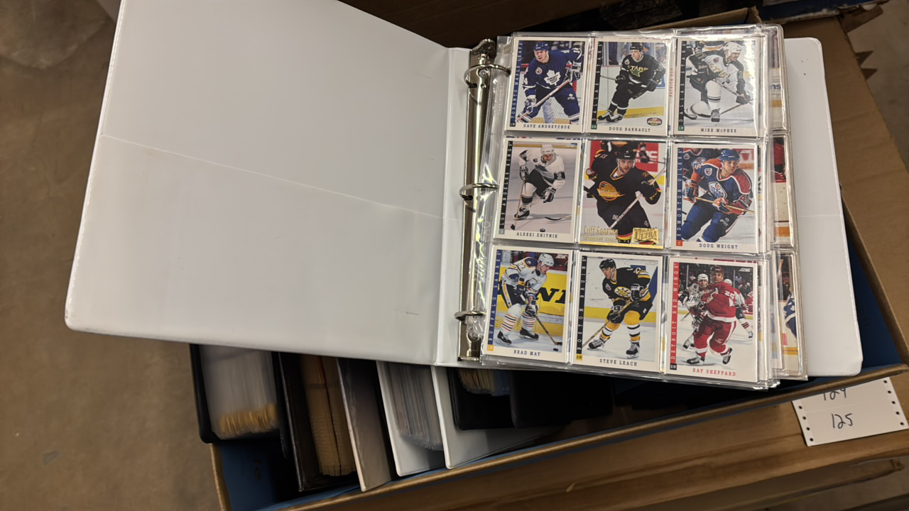 lot 120 image: Big Binder of 1990s NHL Hockeh Cards, Lots of Stars and Hall of Famers