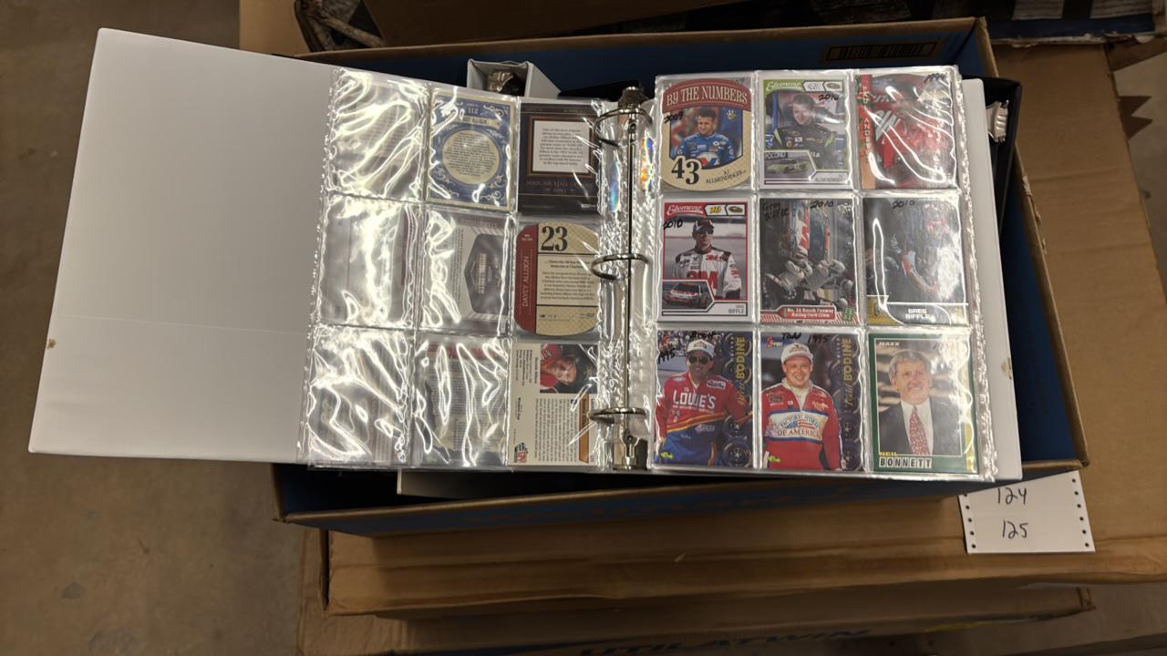 lot 121 image: Big Binder of NASCAR Cards, Lots of Big Names