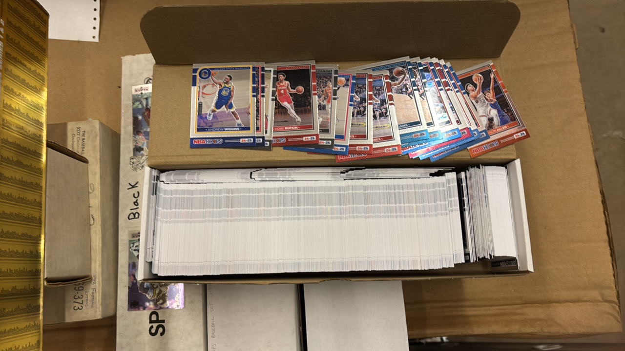 lot 126 image: Box of 2024 Panini NBA Hoops Cards, A few Dozen Chrome Cards,Hundreds of Cards Stars Included