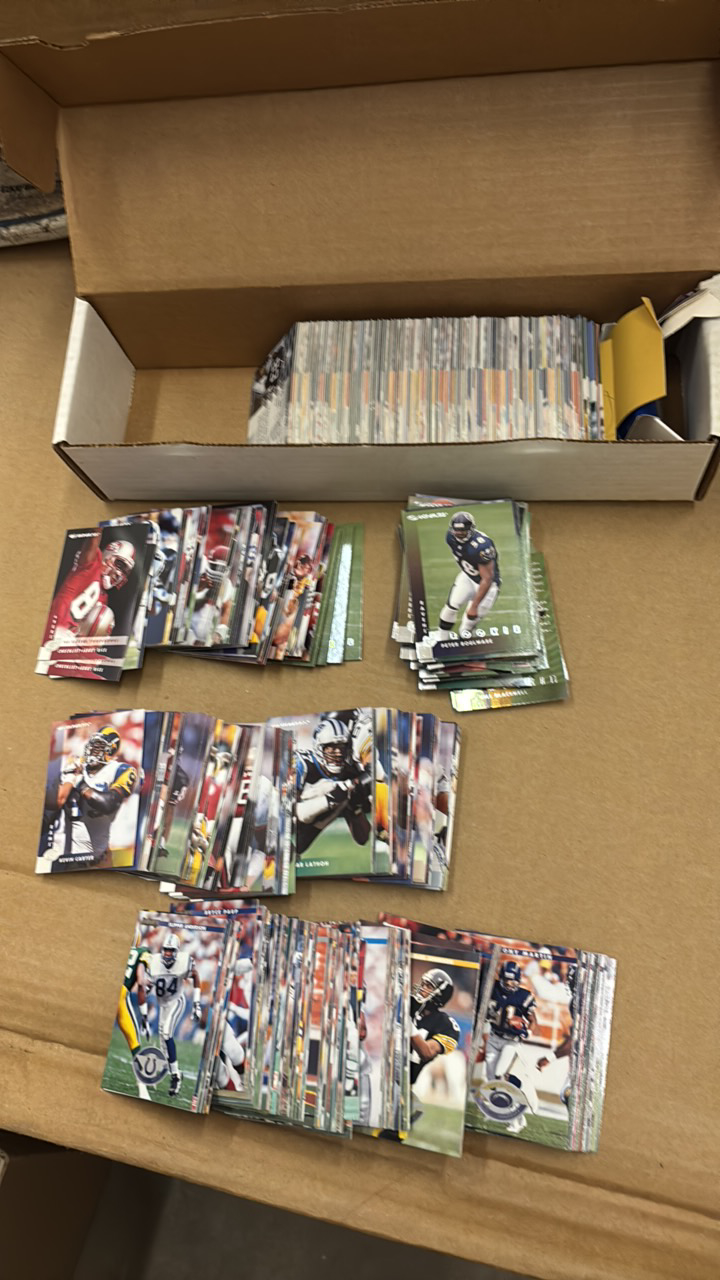 lot 148 image: Box of 1996 and 1997 Donruss NFL Football Cards