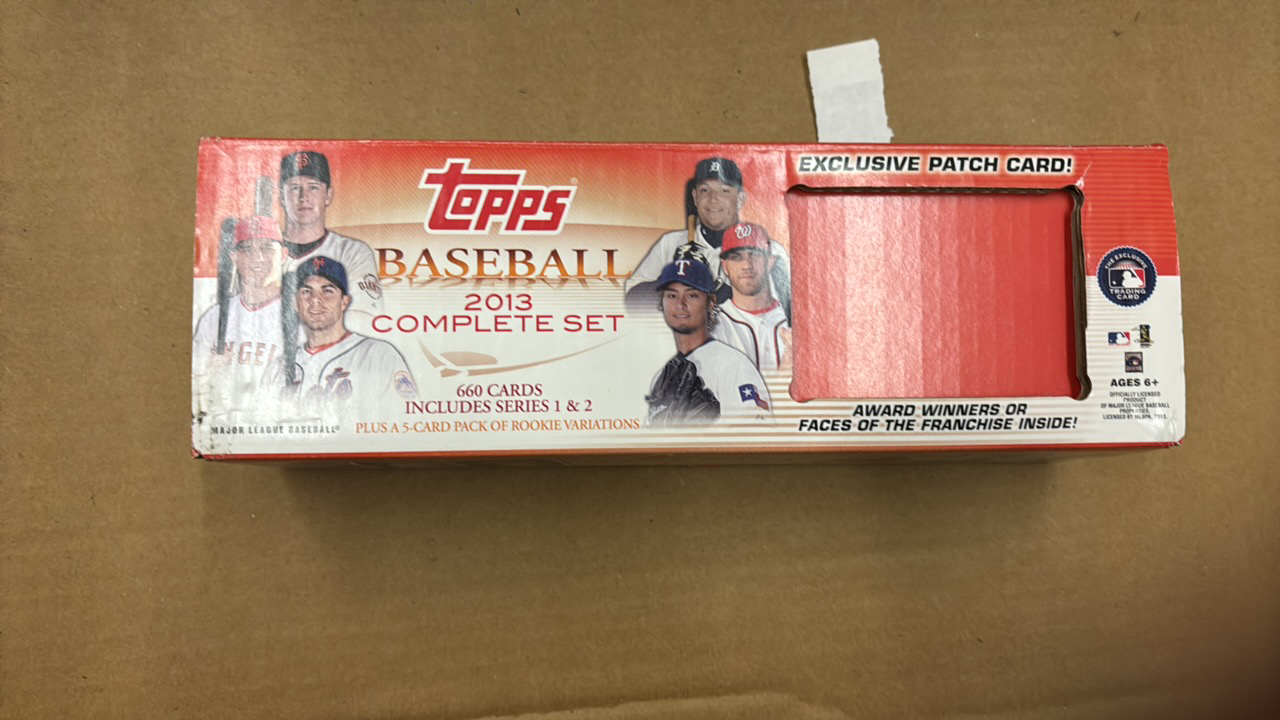 lot 158 image: 2013 Topps Baseball Card Set, Set Likely Not Complete, Some Cards May be Missing
