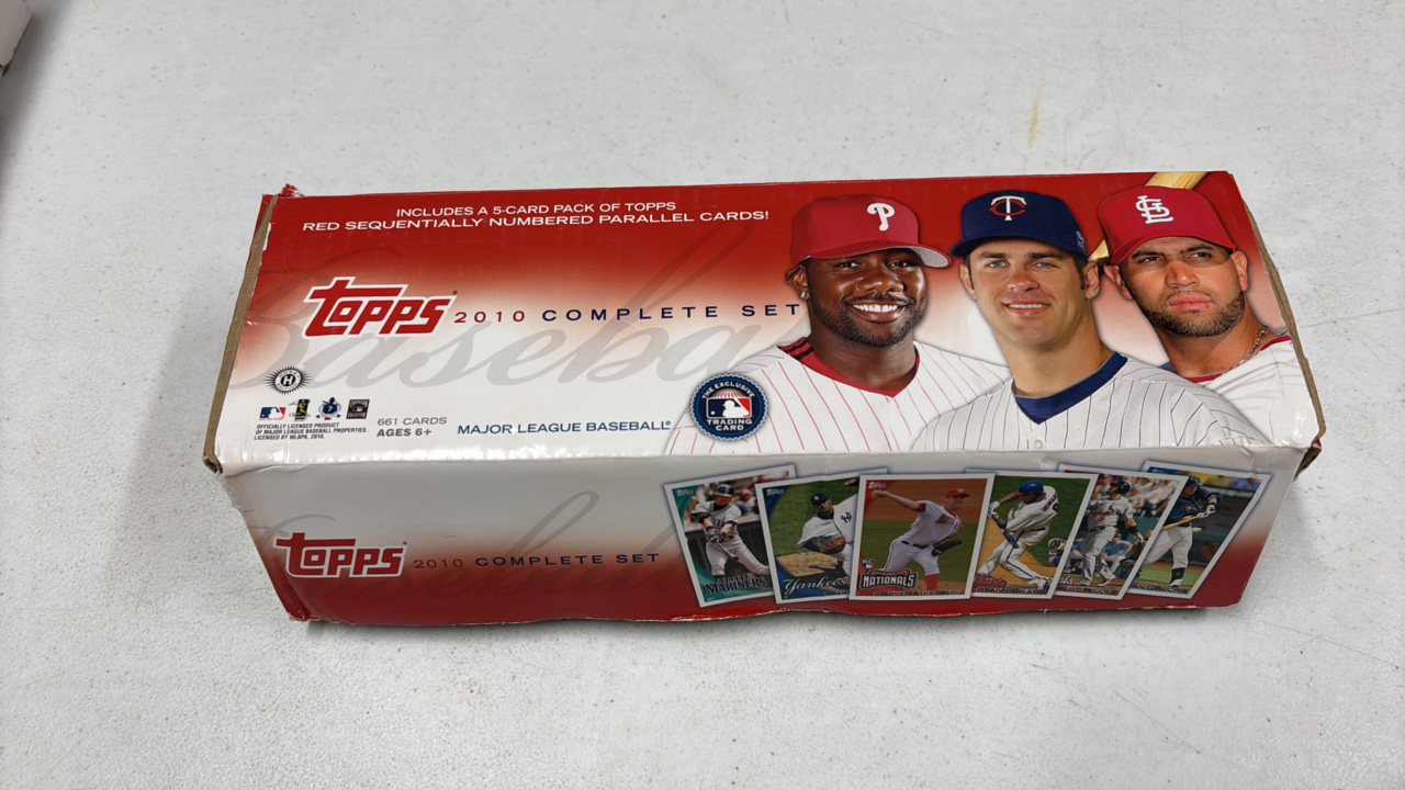 lot 160 image: 2010 Topps Baseball Card Partial Set, Lots of Cards Missing