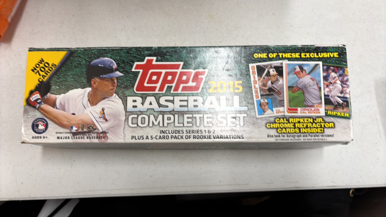 lot 172 image: 2015 Topps Baseball Card Partial Set, Almost Complete