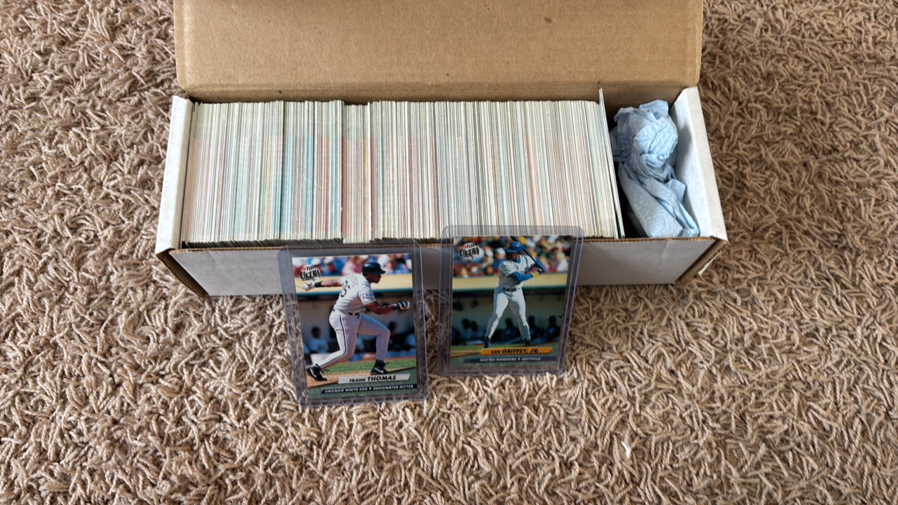 lot 175 image: 1992 Fleer Ultra Baseball Card Set (Looks Like all the cards are there but we havent checked every card to verify)