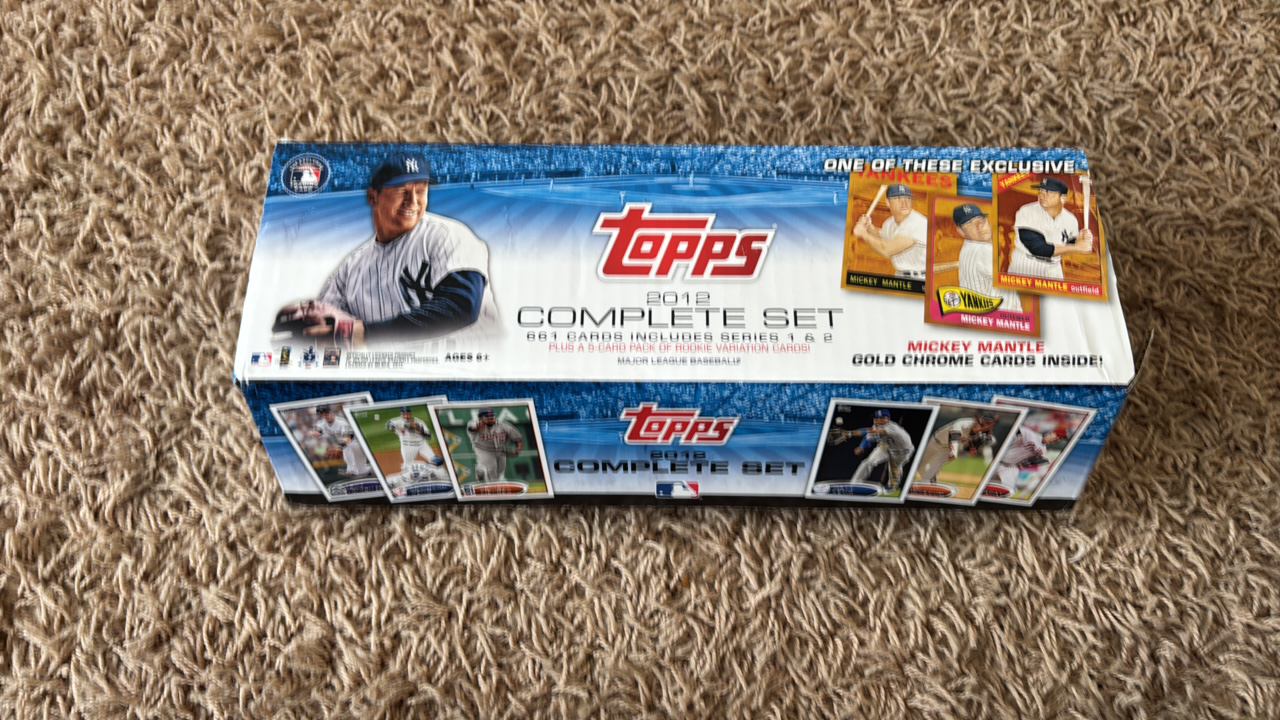 lot 189 image: 2012 Topps Partial Set of Baseball Cards, a few Cards May be Missing