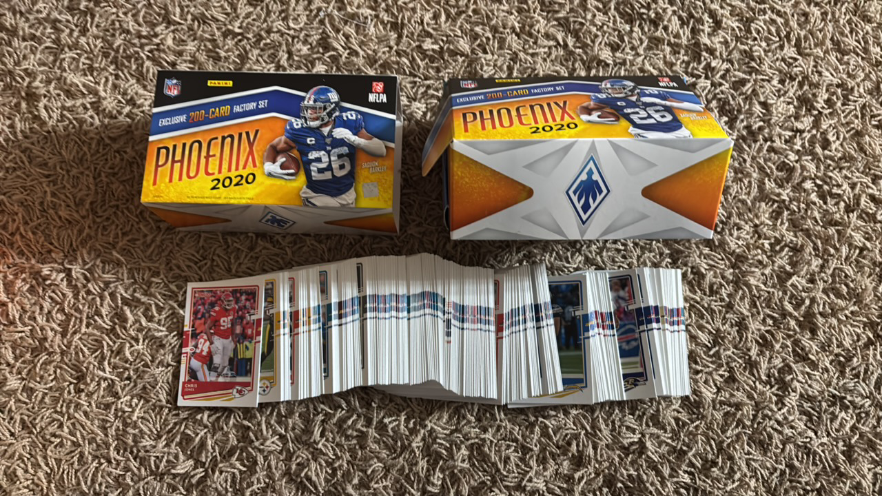 lot 203 image: 2020 Panini Phoenix Football Card Partial Set (Several Cards Missing)