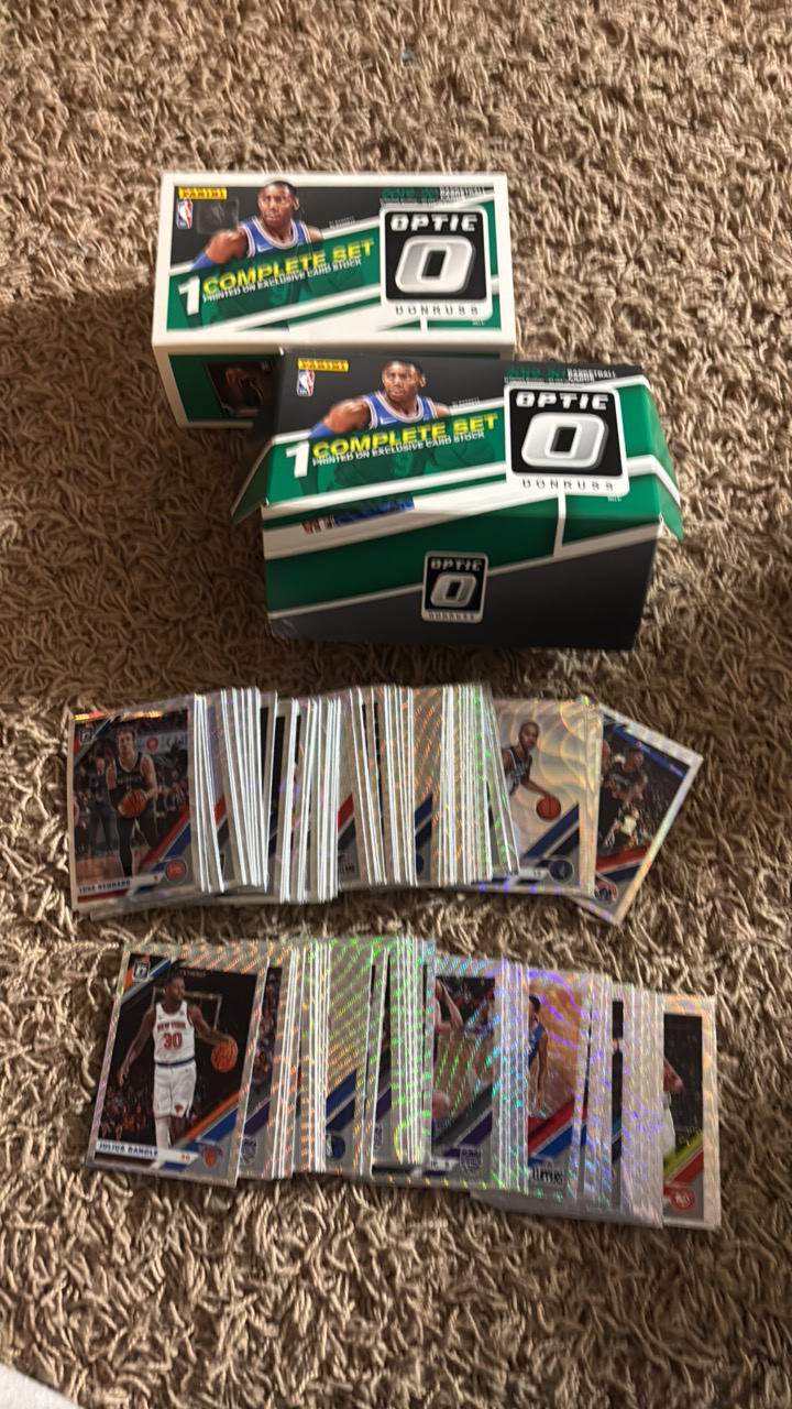 lot 212 image: 2019 Donruss Optic NBA Basketball Cards, Partial Set