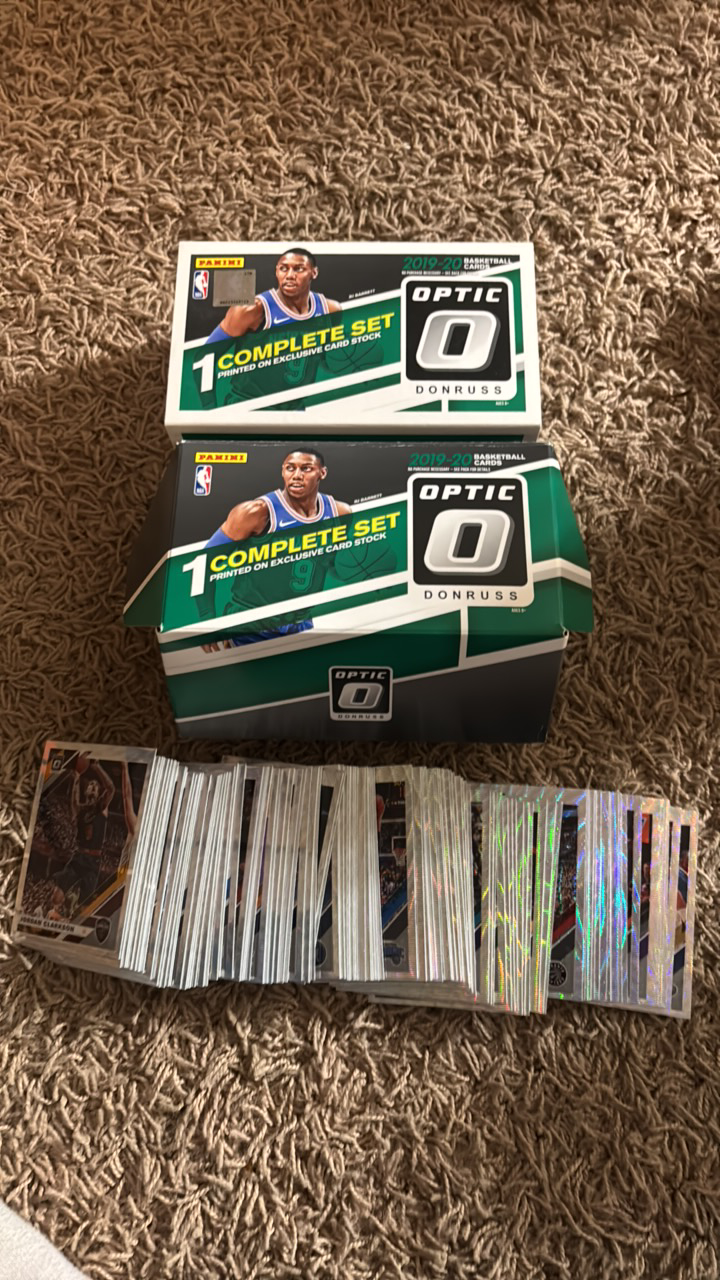 lot 214 image: 2019 Donruss Optic NBA Basketball Cards, Partial Set