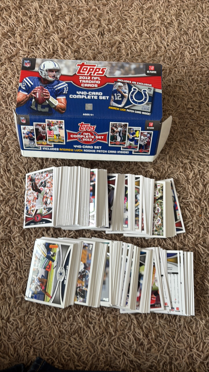 lot 229 image: 2012 Topps NFL Football Cards Partial Set, Missing Some Cards