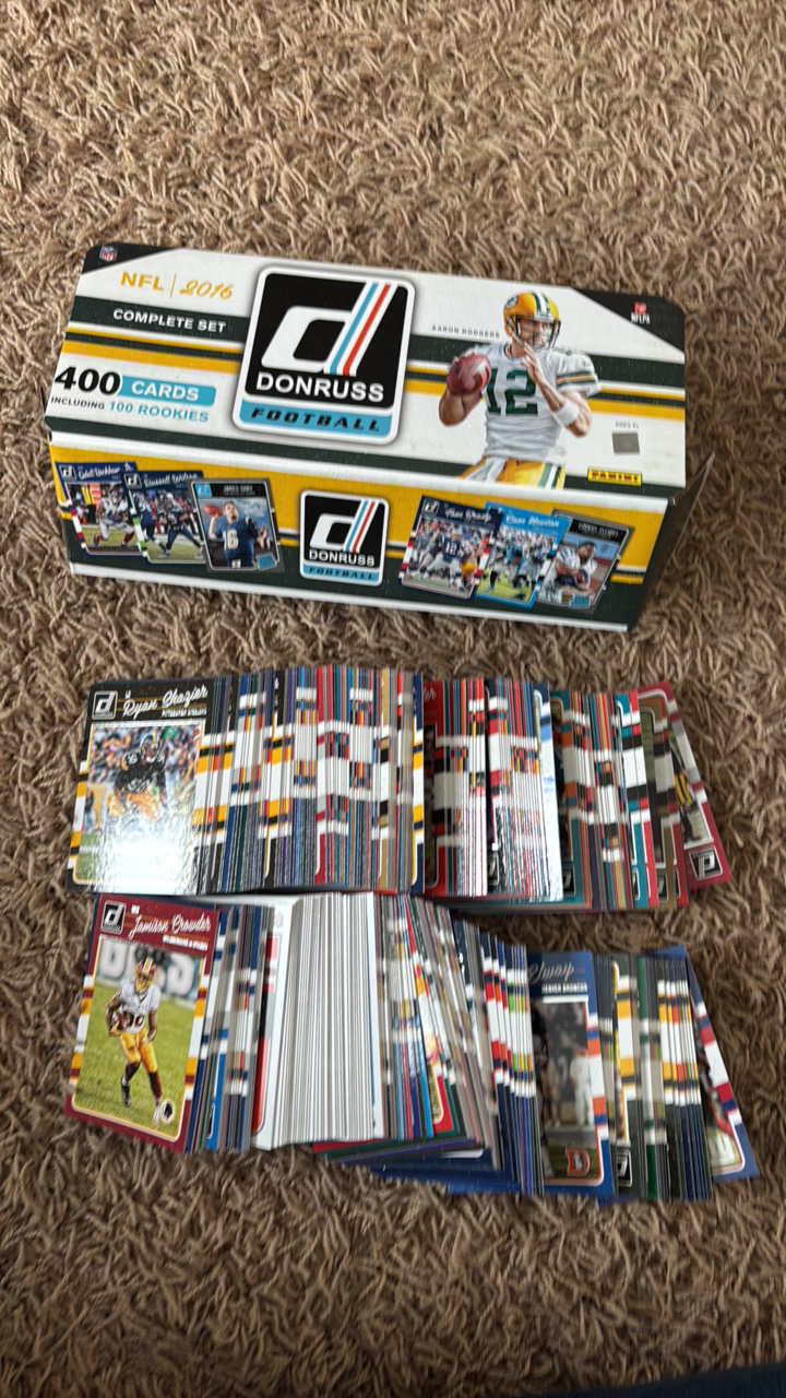 lot 233 image: 2016 Donruss Football Cards, Partial Set, Some Cards Missing