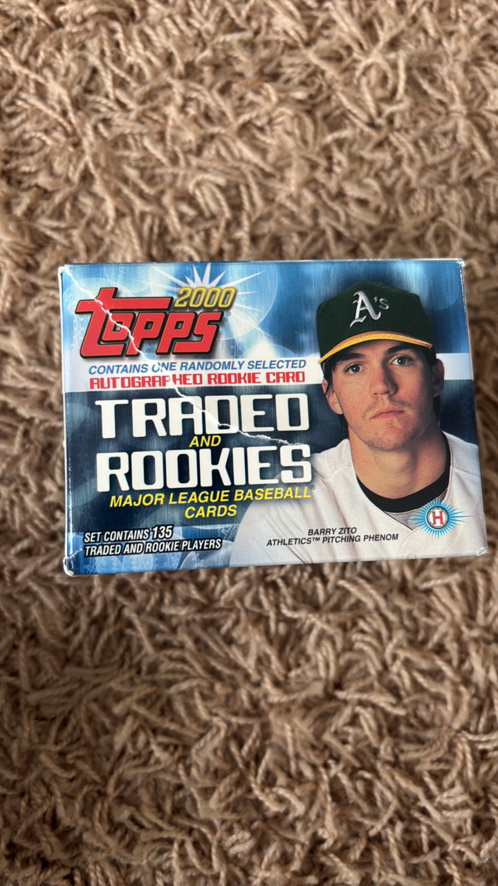 lot 240 image: 2000 Topps Traded and Rookie Partial Set, Some Cards Missing