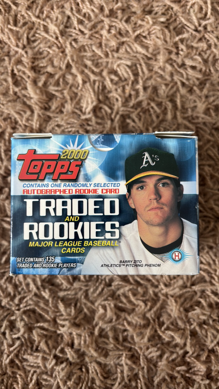 lot 241 image: 2000 Topps Traded and Rookie Partial Set, Some Cards Missing