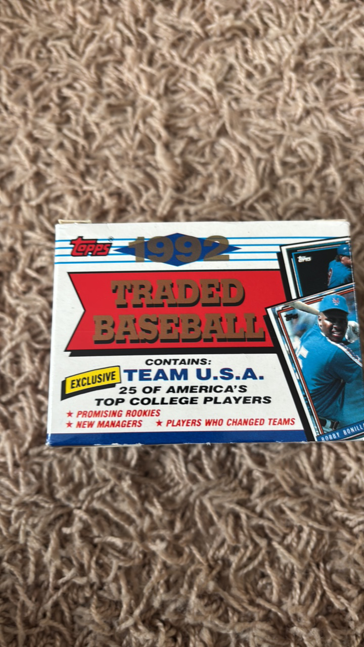 lot 248 image: 1992 Topps Traded Baseball Card College and Rookie Partial Set, May be Missing Cards