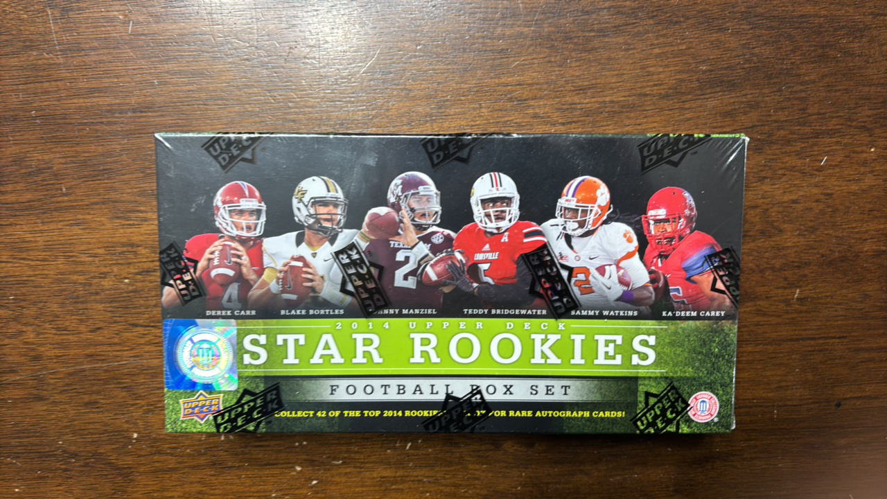 lot 263 image: Sealed Box of 2014 Upper Deck Star Rookies Set NFL Football Cards