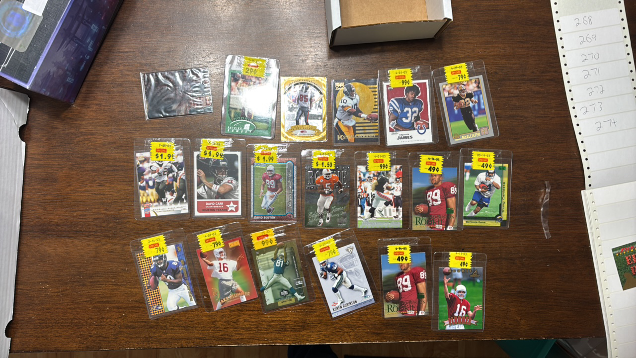 lot 268 image: NFL Football Card Rookie Lot, Lots of Star Rookie Cards