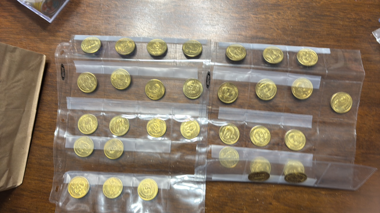 lot 274 image: Gold Coins Featuring Professional NFL, Baseball and NASCAR Athletes