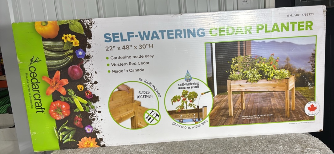 CedarCraft Self-Watering Elevated Cedar Planter