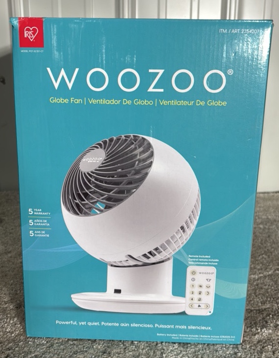 Woozoo 5-Speed Globe Fan