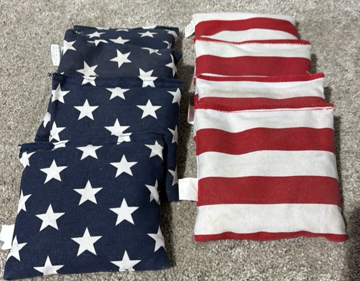 American Flag Corn Hole Bags