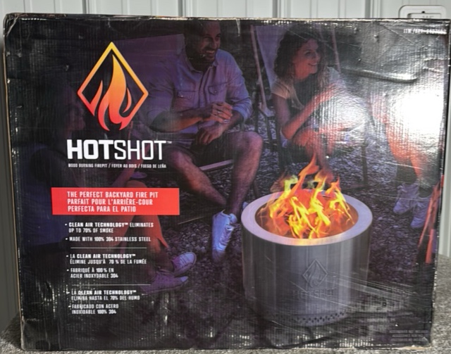 Hotshot Wood Burning Firepit with Clean Air Technology