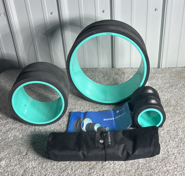 Chirp Relief Wheel - Back & Neck Pain Set (3 Pack wTravel Carrying Case)