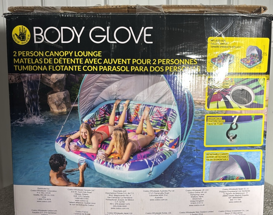 Body Glove 2-Person Canopy Lounge wRemoval Canopy