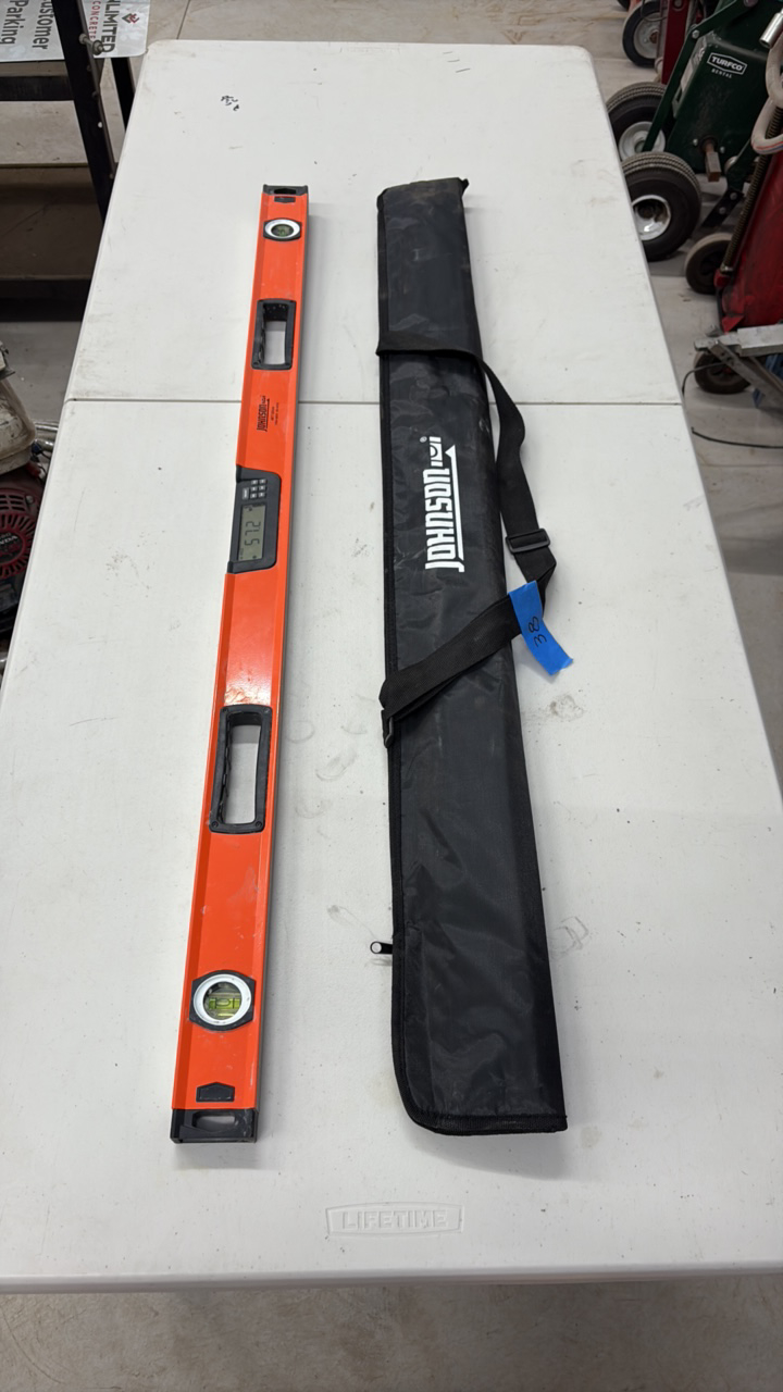 lot 38 image: Johnson Digital Box Level in case