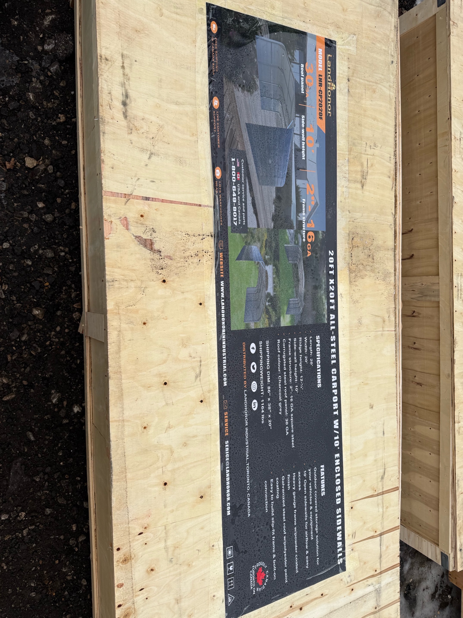 lot 15 image: 2020FT All-Steel Carport LHR-CP2020F