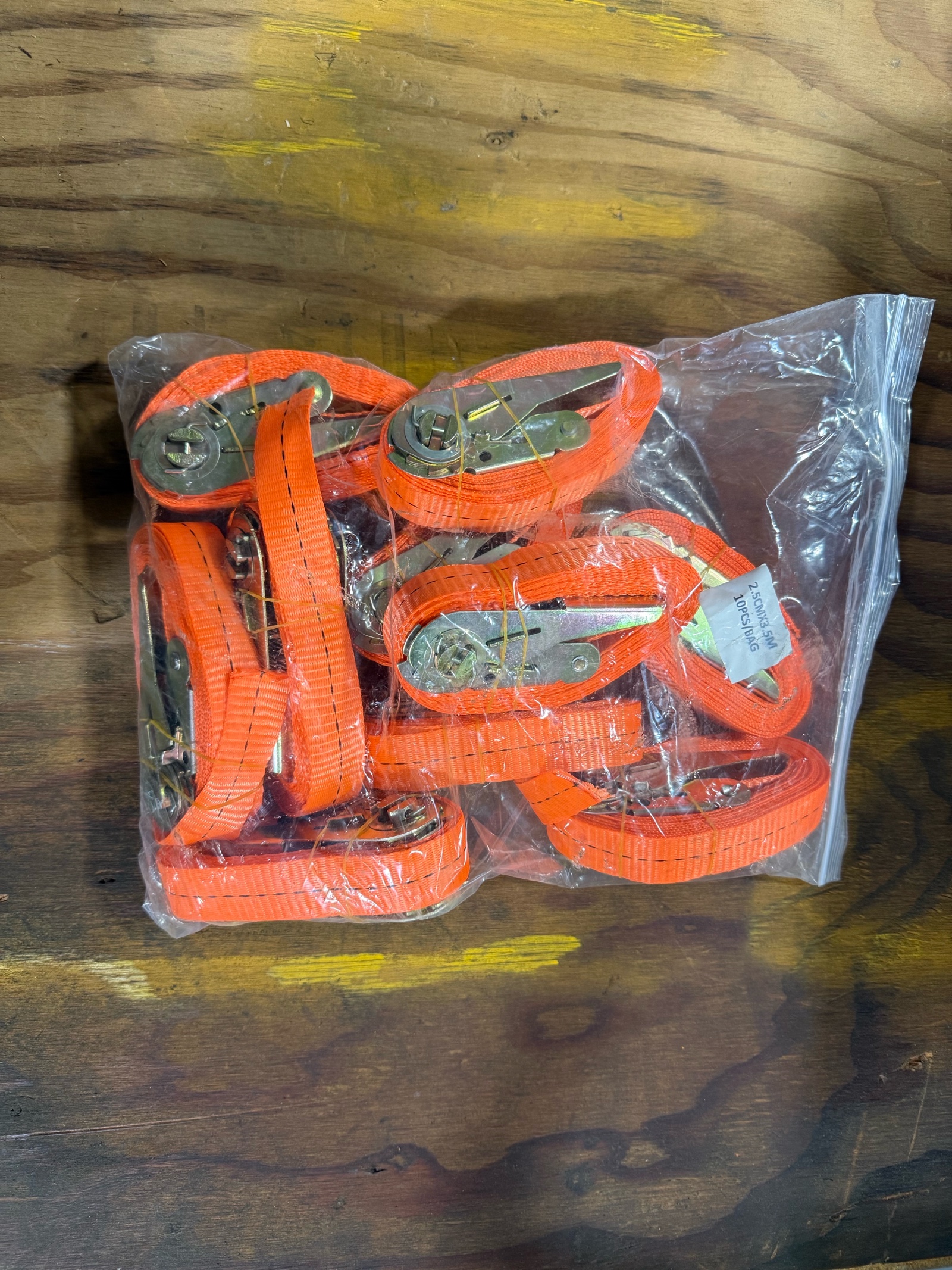 lot 224 image: Bind Belt Rachet Straps - Aprox 50