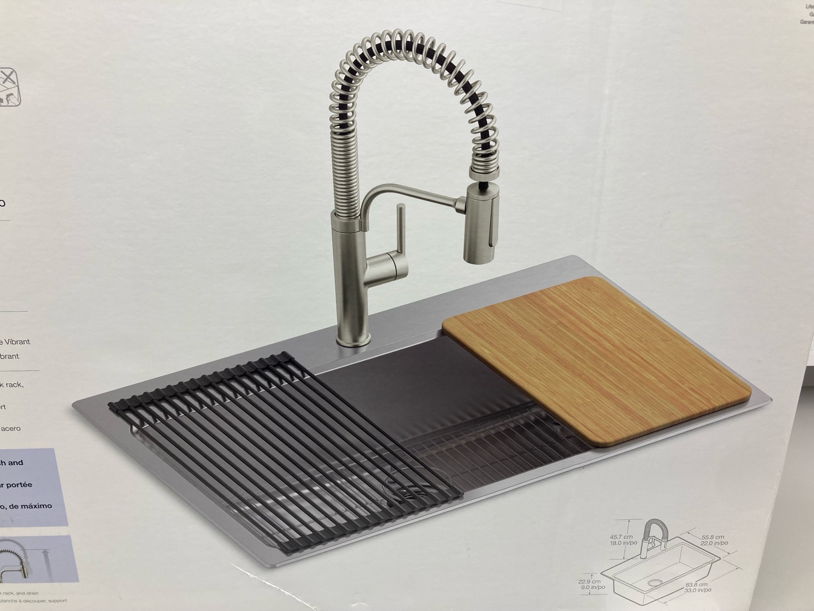 lot 1 image: Koehler Provo Kitchen Sink Kit