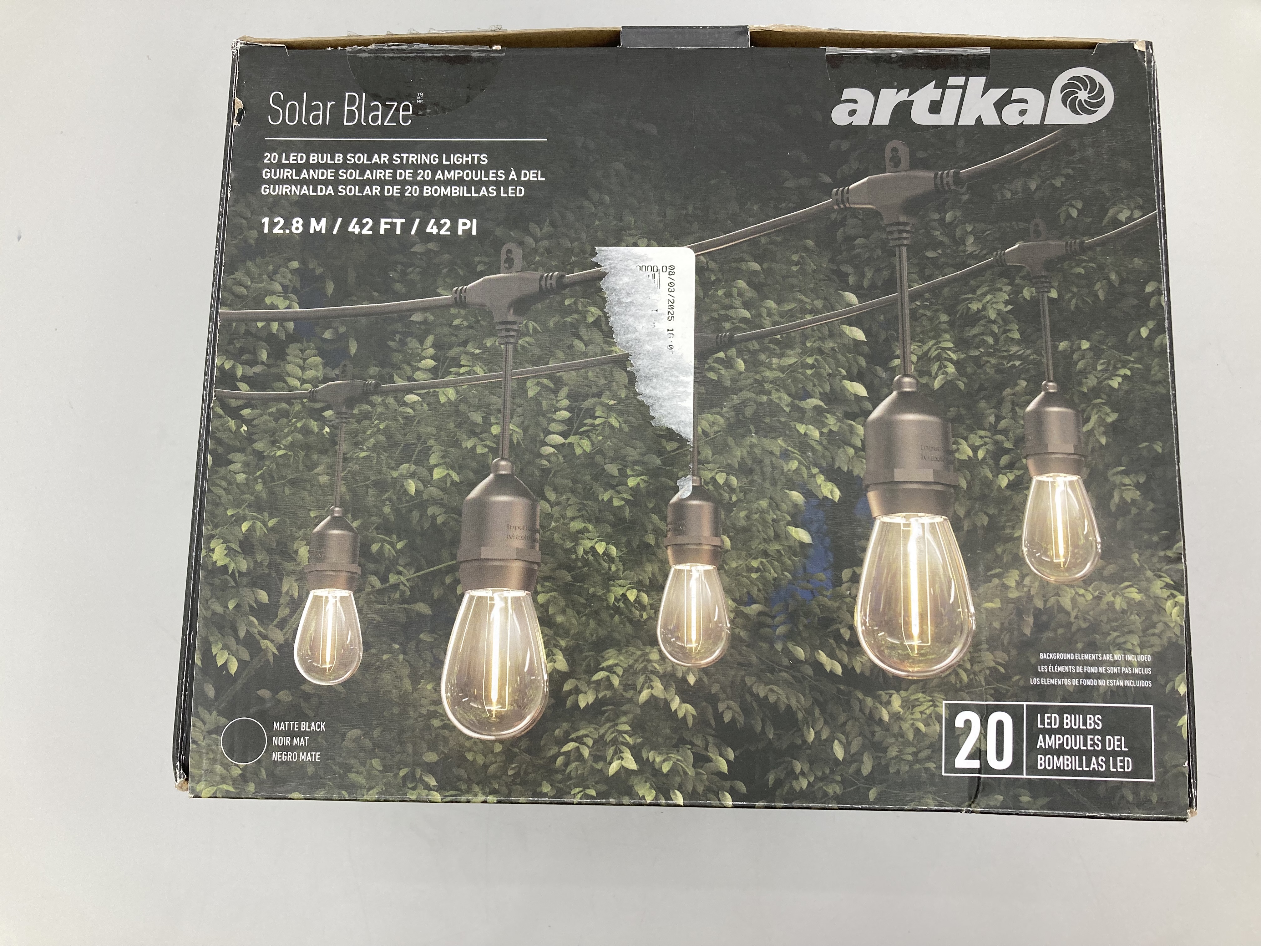 lot 145 image: Artika Solar Blaze LED String Lights