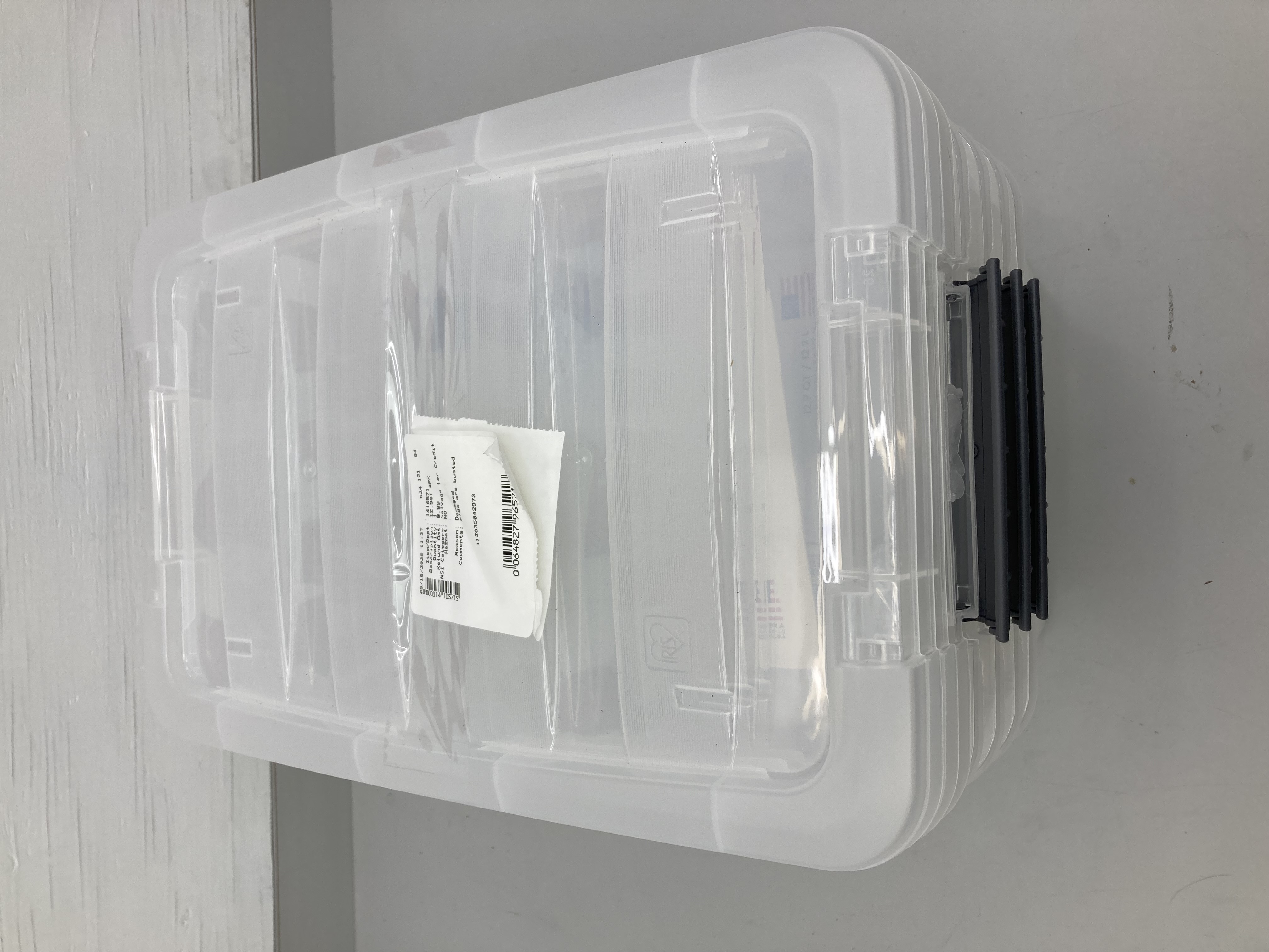 lot 151 image: Stackable Clear Storage Containers with Latches