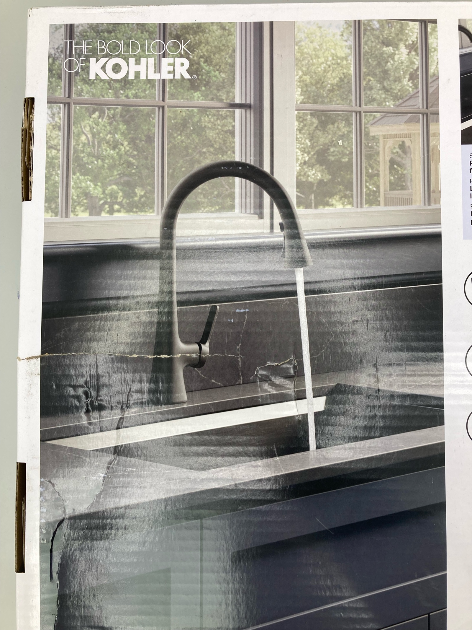 lot 34 image: Kohler Guild Pull-Down Kitchen Sink Faucet