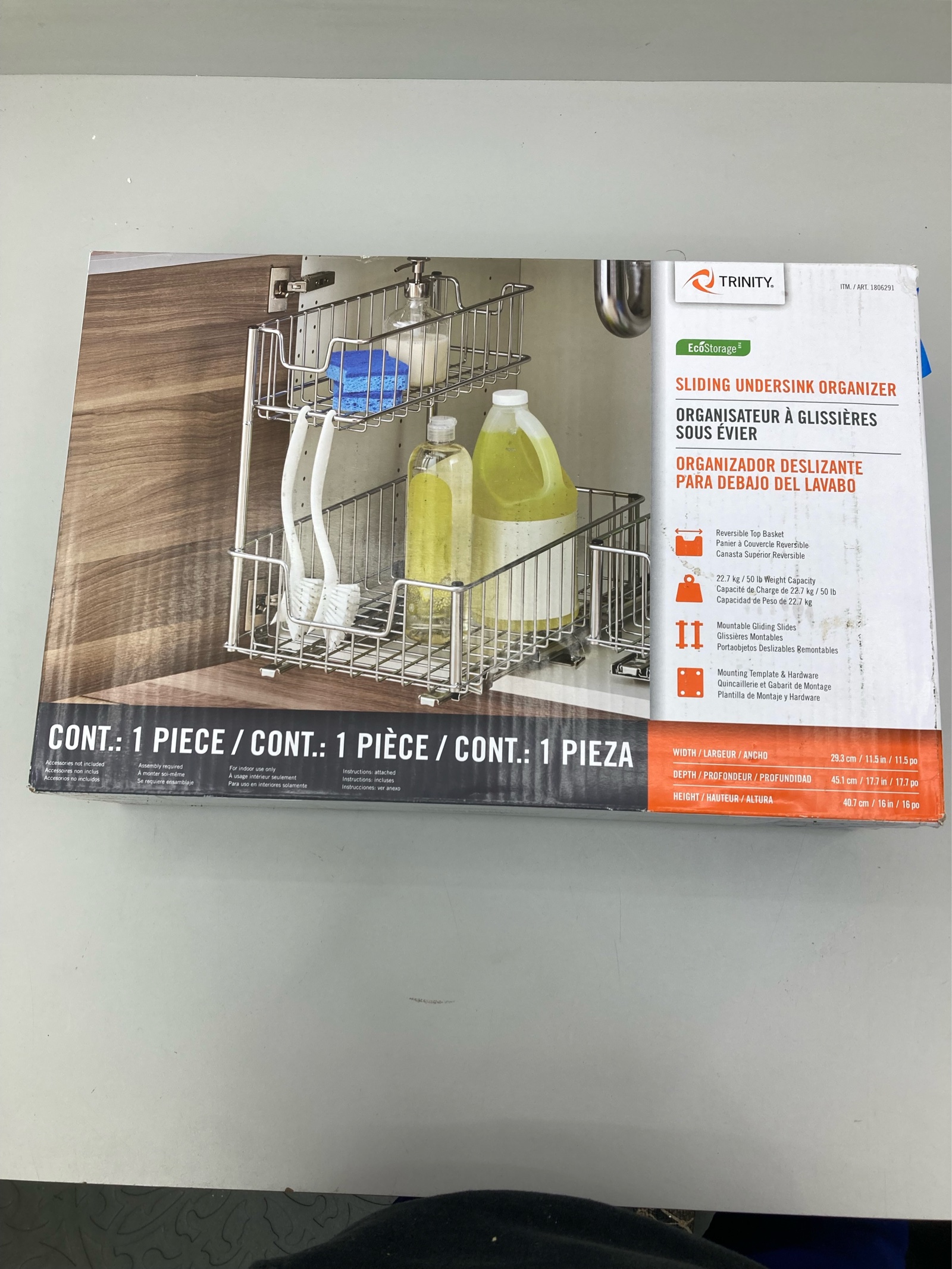 lot 35 image: Trinity Sliding Undersink Organizer