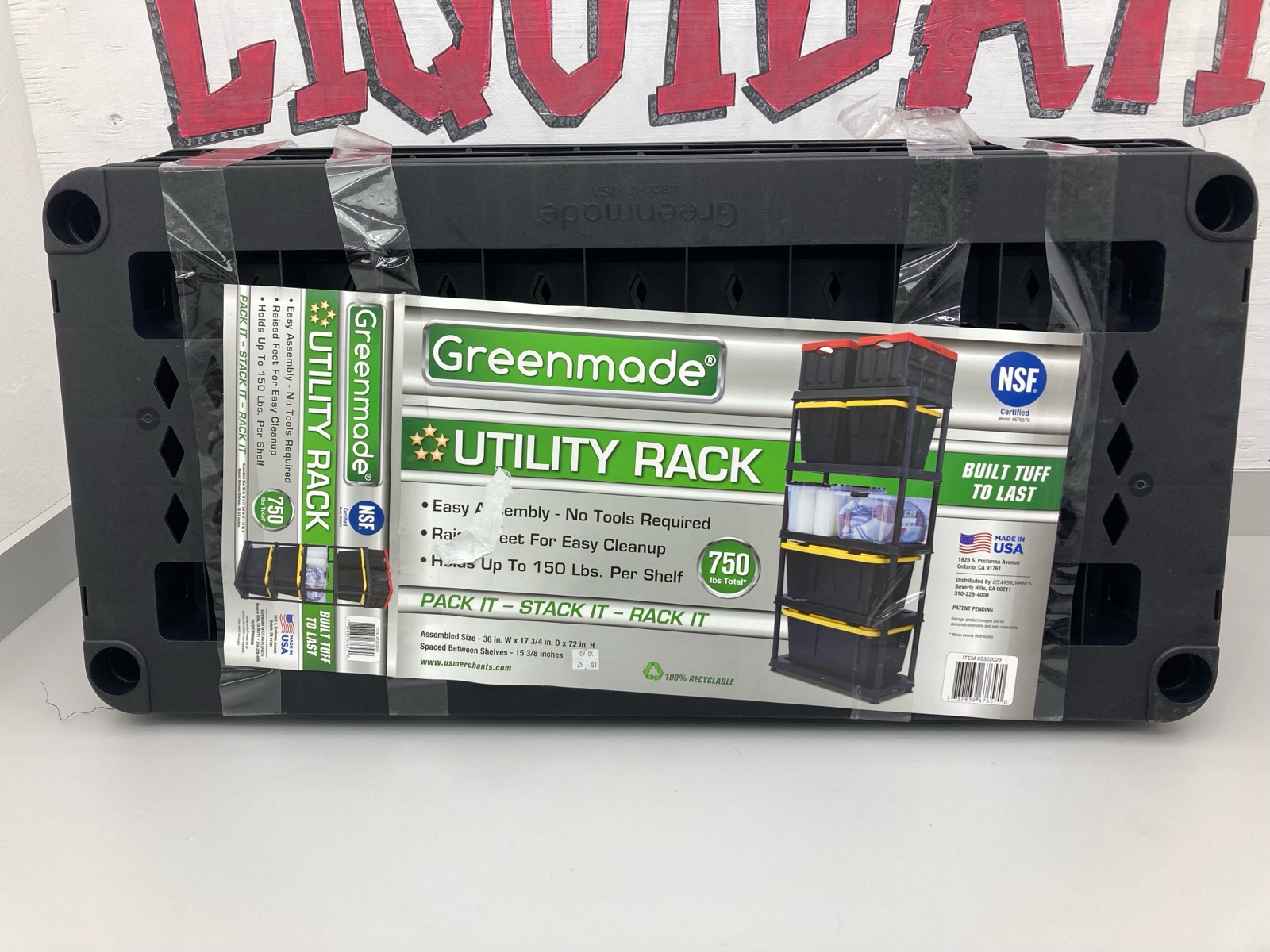 lot 37 image: Greenmade Utility Rack